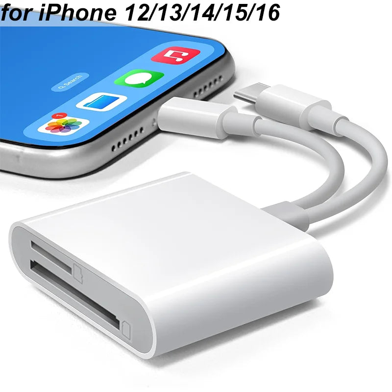 New 5 In 1 SD Card Reader USB HUB for iPhone 12 13 14 15 16 17 Huawei USB 3.0 Type C to SD TF Card Memory Reader OTG Adapter