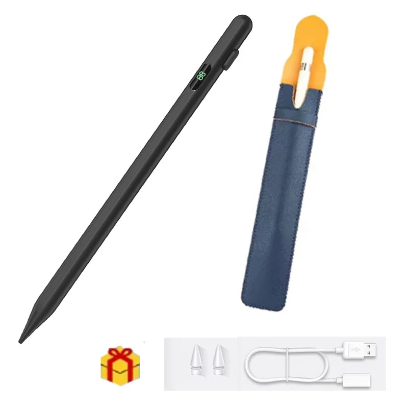 P+7 Universal Stylus Battery Display Pen For Android IOS Screen Touch Pen For iPad Huawei Xiaomi Honor Tablet Stylu   Penci