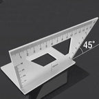 Multifunction T-Type Woodworking Gauge Ruler 45 90 Degree Measurement Tool Carpentry Scribe Mark Line Measuring