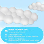 Keyboard Cloud Wrist Rest Pad Anti-Slip Desk Mat Memory Foam Palm Rest Ergonomic Mouse Pad Typing Wrist Rest for Office