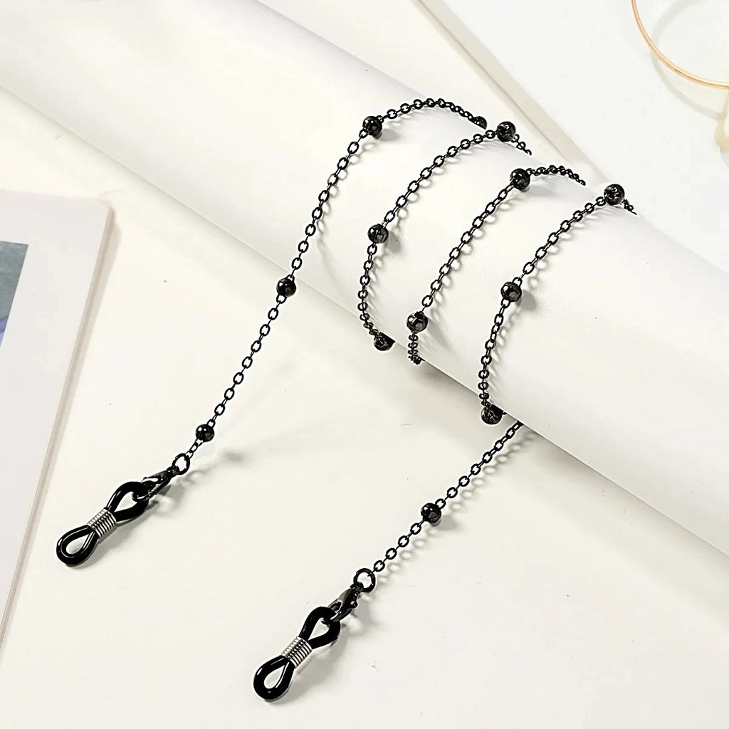 Fashion Reading Glasses Chain Pearl Flower Glasses Hanging Rope Anti-Lost Eyewear Mask Lanyard Women Sunglasses Glasses Chain