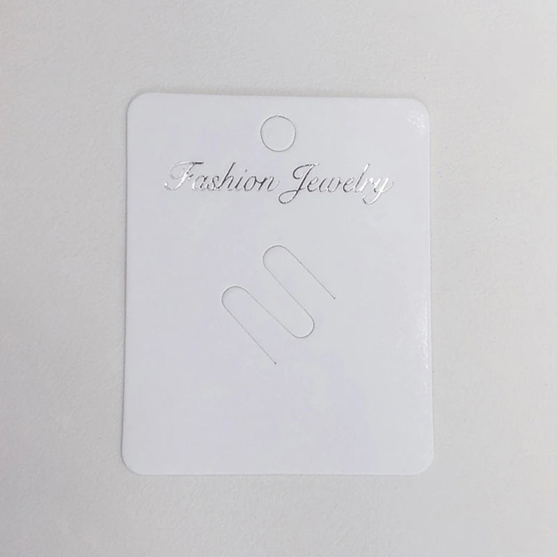 50Pcs Fashion Brooches Display Cards High Quality Pins Blank Paper Tag Jewelry Packaging Cards Sale Hang Price Tag Cards
