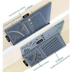 Plastic Woodworking 3D Angle Ruler Woodcraft Scriber T-Type Multifunctional 90 Degree Ruler Angle