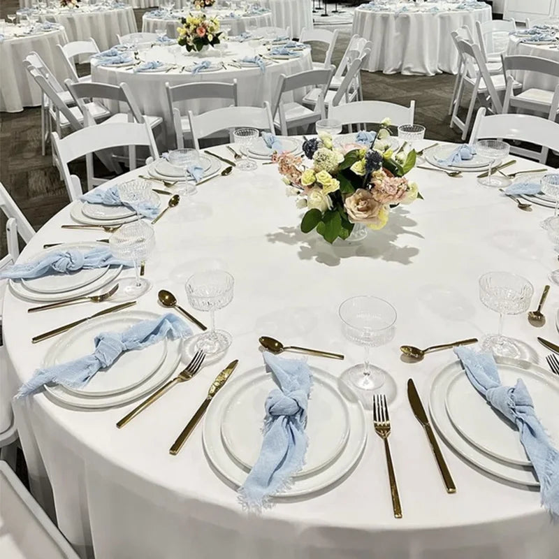6PCS 43x43cm Dinner Table Rustic Decor Muslin Tea Towels, Birthday Decore Retro Cotton Cheesecloth, Cotton Gauze Wedding Napkins