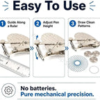 96BA Manual Drafting Tool Set with Metal Ruling Pen and Interchangeable for Illustration and Plan Repair Work