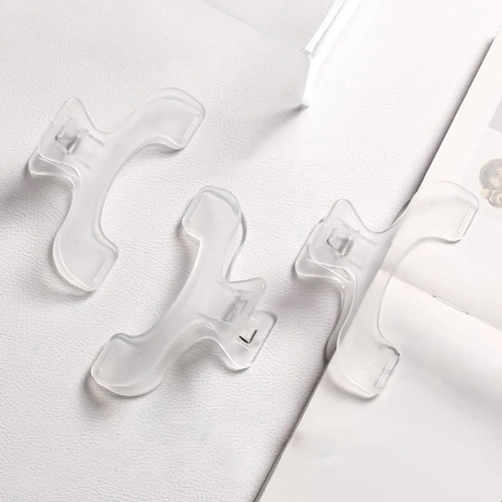 Transparent Plastic Book Clip Simple Reading Aid Fixed Book Page Holder Bookmark Creative Practical Note Holder Gift For Student