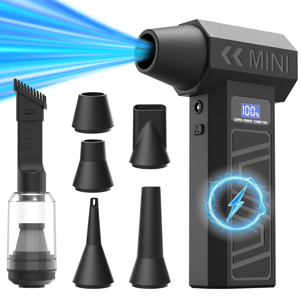 990000RPM X3T Air Blower 4 Gear Adjustable BrushlessTurbo Blower With Led Light Battery Display Cordless Compressed Air Duster
