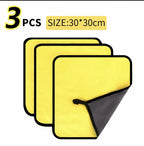 3/5/10Pcs Car Wash Microfiber Towel 30*30CM Car Cleaning Drying Cloth  Care Cloth Car Wash Towel  Kitchen Towel