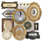 Vintage Mottled Clip Lady Hand Cardstock DIY Junk Journal Collage Flower Frame Door Craft Paper Thick Card Material Scrapbooking