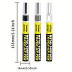 Metal Touch-Up Pen - Scratch Repair for Faucet Paint Surfaces, Paint Restoration for Bathrooms and Kitchens, Black, White, and Gray Touch-Up Pens, Suitable for Faucets, Door Handles, Sinks, Bathtubs, Towel Racks, Toilets, Sho