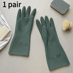 1 Pair Thick Latex Kitchen Rubber Gloves for Dishwashing Cleaning and Household Chores Durable and Comfortable,Waterproof