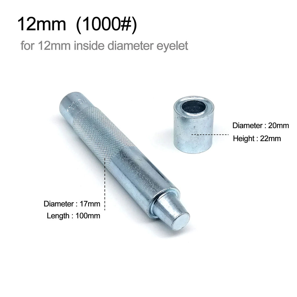 1mm to 20mm Metal Eyelets Grommet Mold Ring Air Hole Rivet Installation Punch Tool DIY Handmade Accessories High Quality Steel