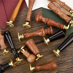 Quality Wood Handle Wax Seal Stamp Accessories Portable Mini Diy Seal Tool Retro Pearwood Walnut Handles Post Gifts Decorative