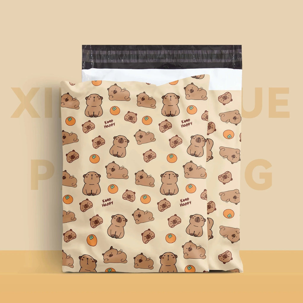 100PCS Poly Mailer Adhesive Envelope Courier Print Bag DIY Lady Panties Dress T-shirt Wedding Xmas Gift Box Packaging Pouches