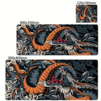 Black and White Dragon Large Mouse Mat Gaming Mousepad Big Rubber Base Mouse Pad Purple Deskpad Eyboard Mats Mousepads 400x900