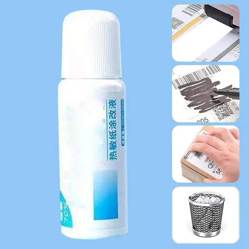 Privacy Protection Roller Privacy Protection Portable Thermal Paper Data Fluid Roller Stamper Correction Fluid Security Stamp