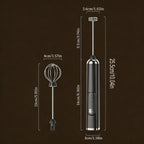 2026 New Electric Milk Frother Egg Beater Wireless Type-C Charging 3 Speeds Mini Handheld Foam Maker Coffee Whisk Cooking Tools