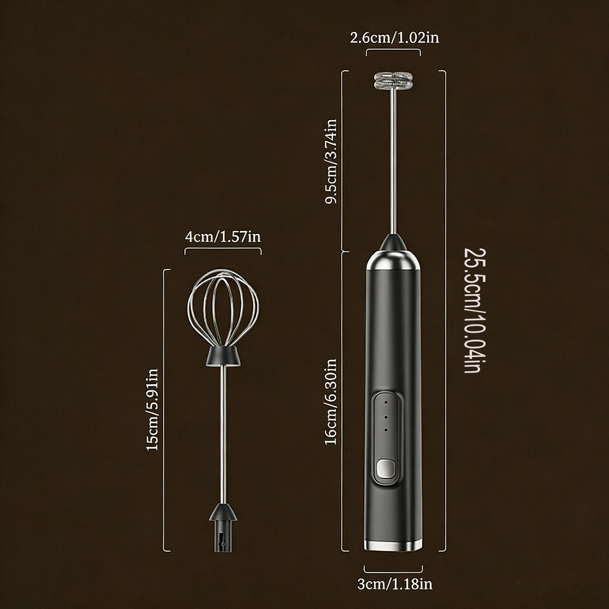 2026 New Electric Milk Frother Egg Beater Wireless Type-C Charging 3 Speeds Mini Handheld Foam Maker Coffee Whisk Cooking Tools
