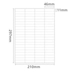 20Sheets Waterproof Rectangular Coding Labels Blank Self-Adhesive White Label Sticker Paper for File Folder Shipping Address