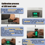 30/40/50cm Electronic Digital Display Level Ruler Magnetic Angle Meter Aluminum Alloy Level Protractor Inclinometer 90 Degree