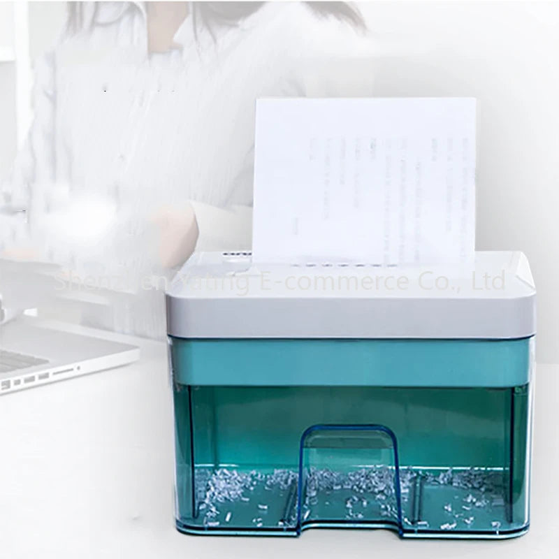 1PC Electric Paper Shredder Electric File Shredder 24v Small Office Household Paper Shredder Granular