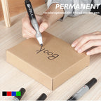 1/10/20pcs 2mm Red Blue Ink Black Permanent Marker Pens, Fine Tip, Waterproof, Quick Drying Drawing Pens Wood Stone Metal Glass
