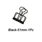 High Quality 51/32/19mm Multicolor Metal Binder Clip Clamp Paper Bookmark Clips Decorative Journal Clips School Office Supplies