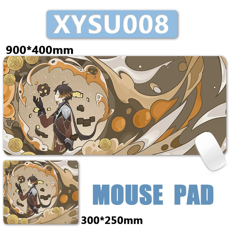 Anime Game Furina Neuvillette Mavuika Wanderer Raiden Columbina XXL Large Genshin Impact Mouse Pad Keyboard Desk Mat Mousepad
