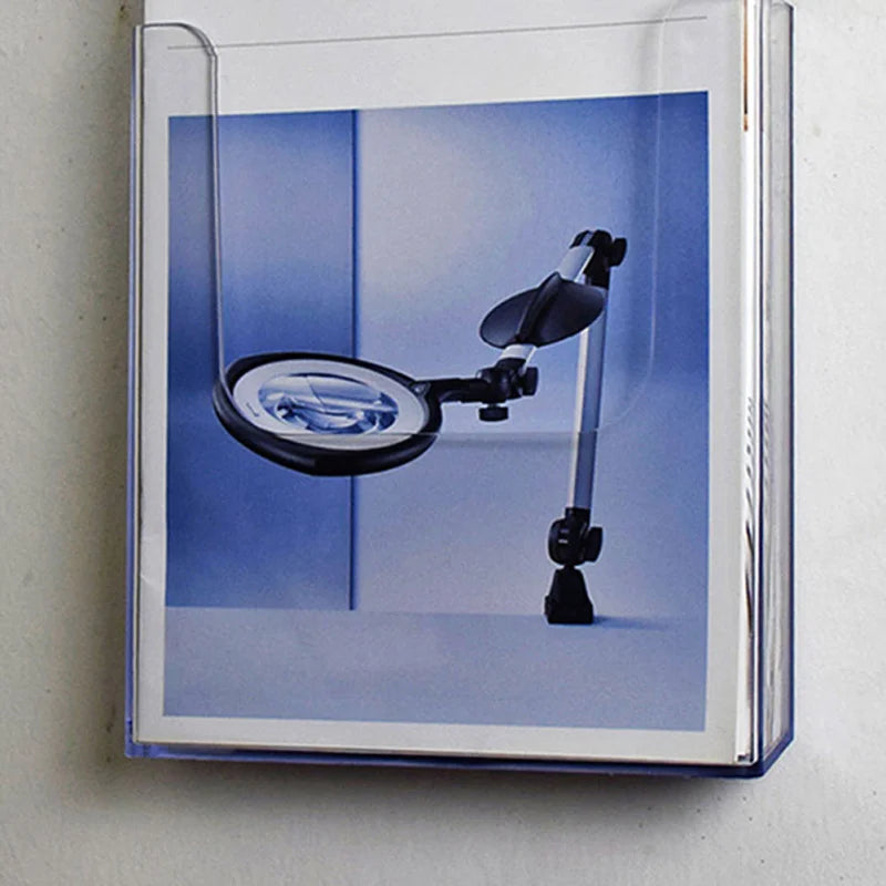 Wall-Mounted Document Organizer Practical Plastic File Holder File Paper Rack Wall Mounted/Hanging Document Paper Organizer
