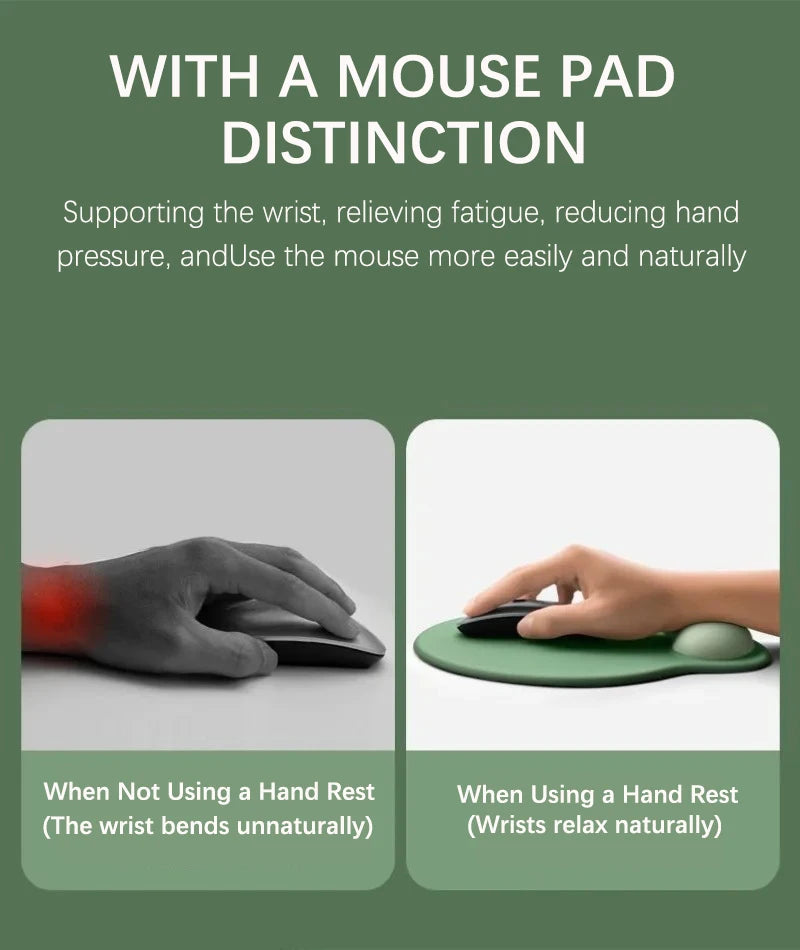 Gradient color mouse pad comfortable wrist rest non-slip mouse pad soft mouse pad wrist rest computer desktop mouse pad