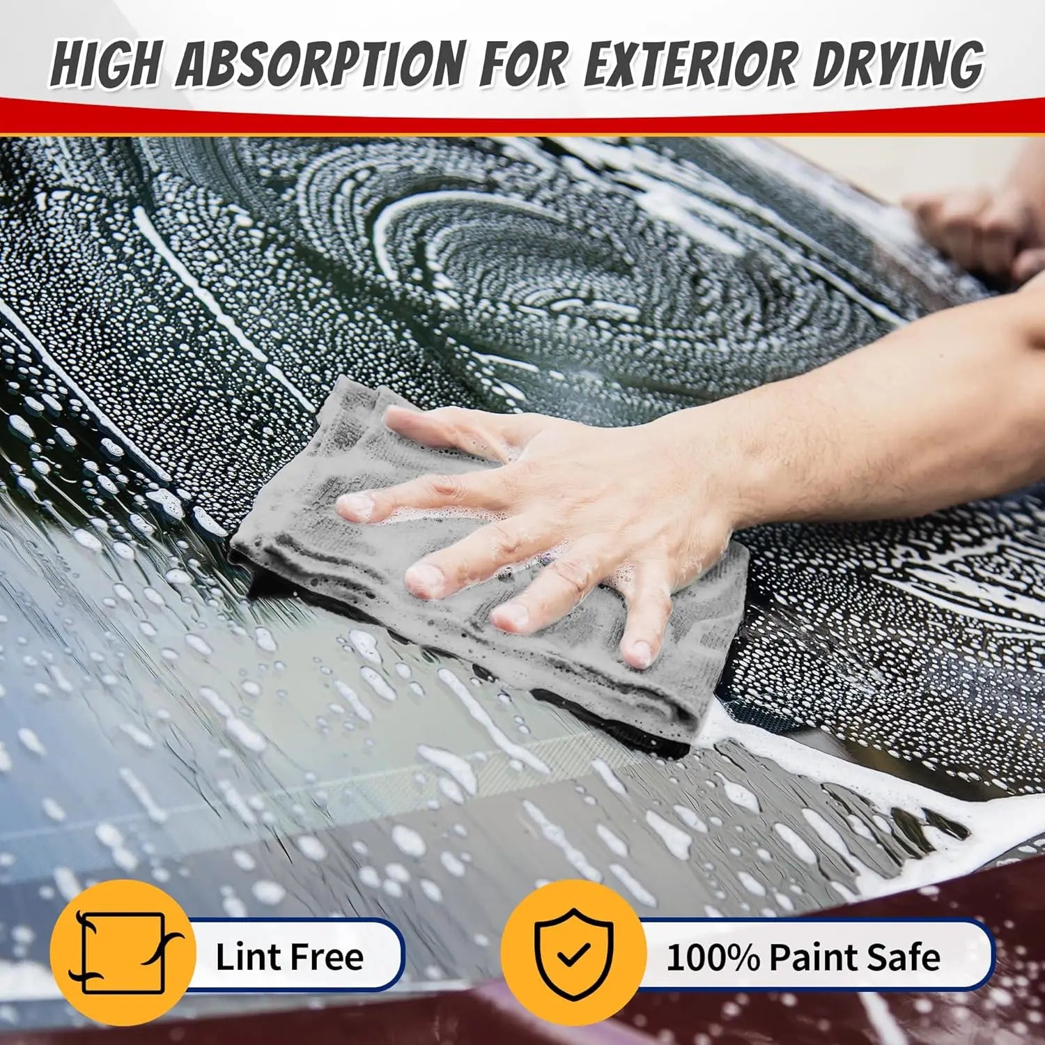 Microfiber Cleaning Cloths Lint Free Microfiber Cleaning Towel Cloths Reusable Cleaning Towels Super Absorbent for Car Window