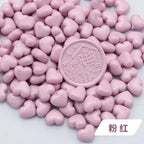 100pcs Heart-Shaped Sealing Wax Beads for Wax Seal Stamp, Great For Embellishment Of Card Envelope, Wedding Invitation