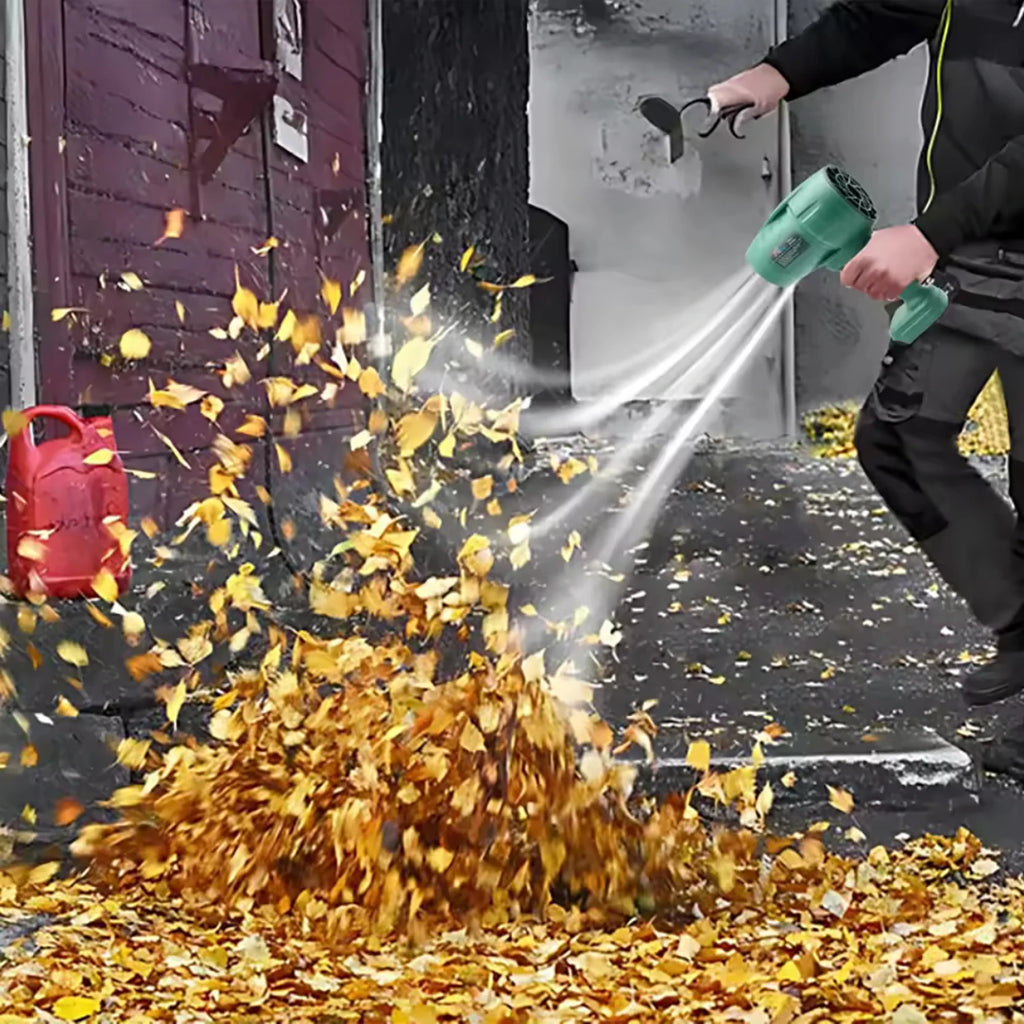 Powerful Air Blower Turbo Fan with Thrust 550g to Cleaning Fallen Leaves, Snow and Sand Requires 18V Makita Battery