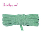 BRISTLEGRASS 2 5 10 Yard 1/4" 6mm Flat Skinny Elastic Cord Glitter Latex Rubber Band Rope Notebook Earloop Dress DIY Sewing Trim