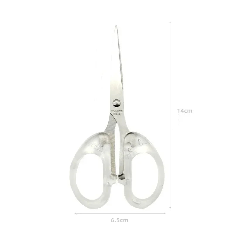 Student Office Paper-cut Scissors Stainless Steel Household Handmade Scissors Sharp and Small Sewing Scissors Household Tools