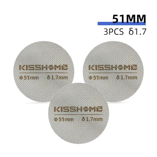 Coffee Puck Screen Reusable Heat Resistant Metal Espresso Filter Mesh For 51mm 54mm 58mm Portafilter Barista Accessories Tools
