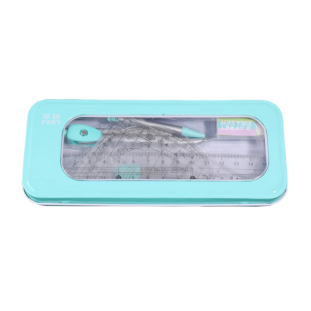 7-piece Compass And Ruler Set Student Ruler Set Cute Rriangle Ruler Set Exam Specific Ruler Box Set Ruler Set School Starts