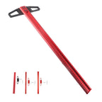 T Type Woodworking Ruler Hole Positioning Scribing Gauge Aluminum Alloy Measuring Tool for Carpenter