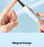 NUSIGN Magnetic Mini Box Cutter Portable Retractable Blade Paper & Letter Opener Durable ABS Material for Office & Home Use