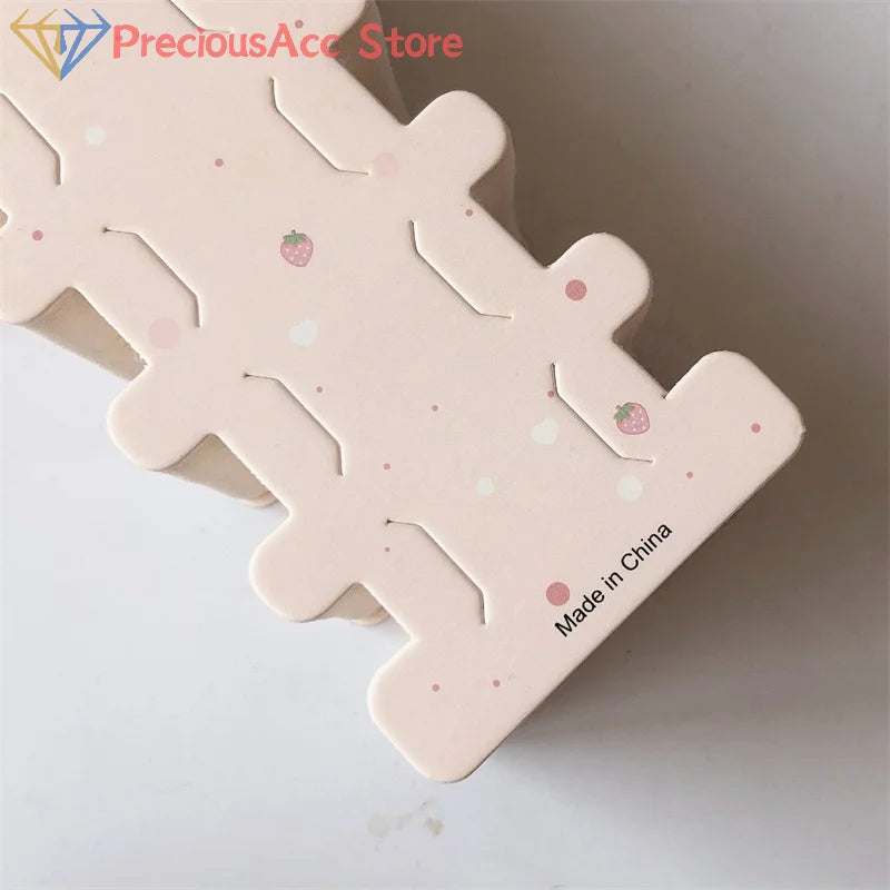 50PCS Hairpin Long Paper Card Hairband Display Card For DIY Hair Jewelry Packing Hair Clip Hairband Bracelet Retail Price Tag