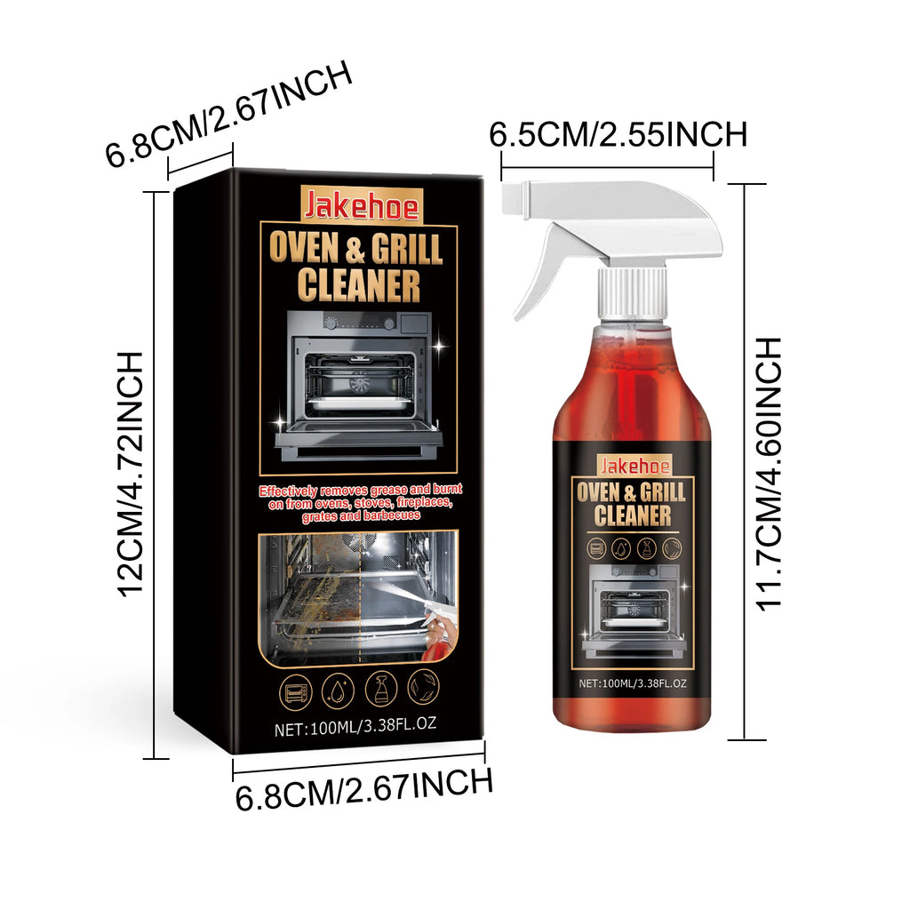 Kitchen Oven Cleaning Foam Spray Powerful Heavy Oil Stain Remover Multi Purpose Cleaner for Grill Stove Cookware Cleaning Tools