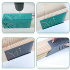 Plastic Woodworking 3D Angle Ruler Woodcraft Scriber T-Type Multifunctional 90 Degree Ruler Angle