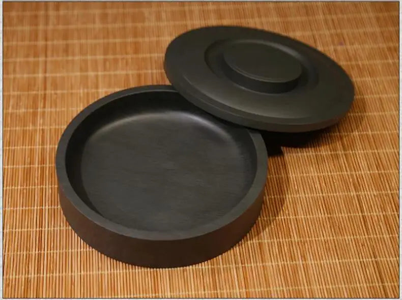 5-8 Inches Natural Inkstone Calligraphy Writing Ink Stone Traditional Chinese Painting Inkslab Multifunction Ink Grinding Plate