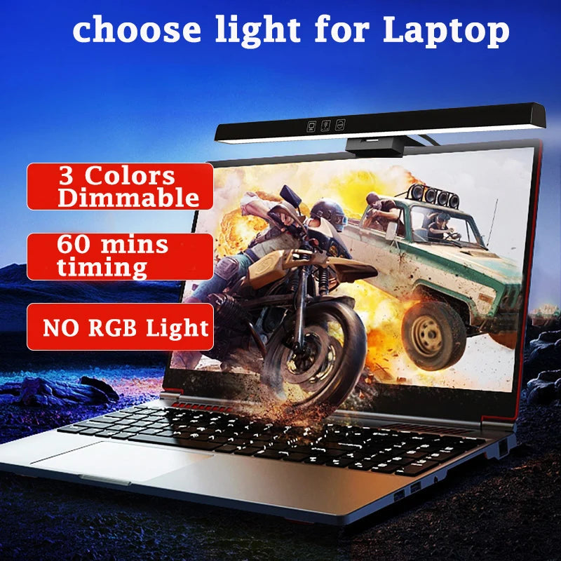 Led Monitor Light Bar Stepless Dimmable Desk Lamp Computer Screen Hanging Light Led Table Lamp Indoor Lighting For Laptop Office