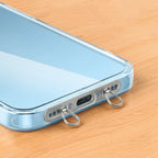 1/2/3Pcs Metal Phone Lanyard Side Hanging Patch For iPhone Stainless Steel Clip Double Buckle Phone Straps Gasket Connect Piece