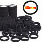 10-100pcs New Women High Elasticity Black Headband Hair Accessories Lazy Tie Hair Sturdy and Durable High Ponytail Rubber Band