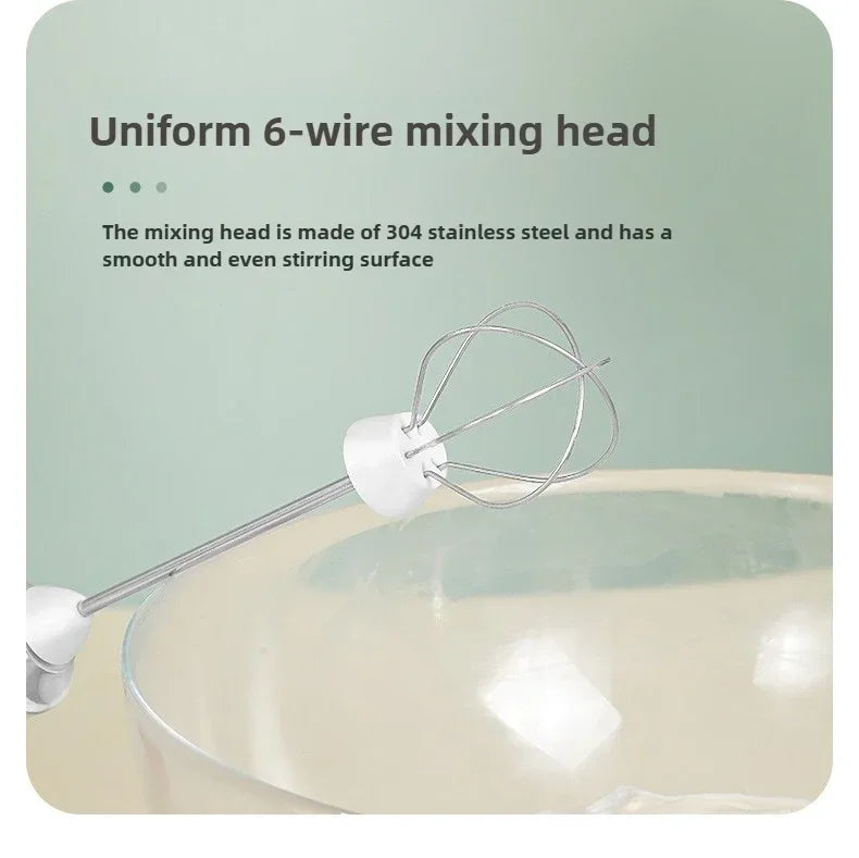 Egg Beater Handheld Electric Milk Frother Maker Drink Foamer Mixer Coffee Creamer Whisk Frothy Stirring Home Kitchen Gadgets