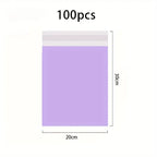 100Pcs Purple Courier Envelope Shipping Packaging Bags Poly Mailer Bag Waterproof Storage Bag Self Adhesive Seal Plastic Packagi