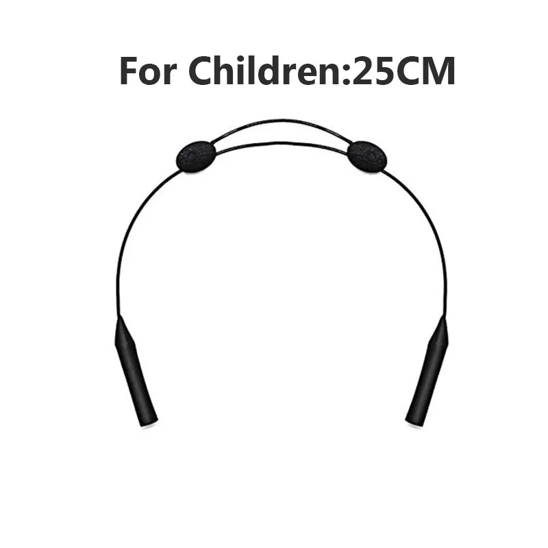 1/5pcs Universal Adjustable Eyewear Retainer Fit Sports Sunglasses Retainer Unisex Strap Safety Glasses Holder Large Round-Head