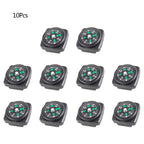 5/10/16Pcs Mini Pocket Oil Filled Compass Portable Wristband Compass  Detachable Outdoor Camping Hiking Travel Navigation Tool